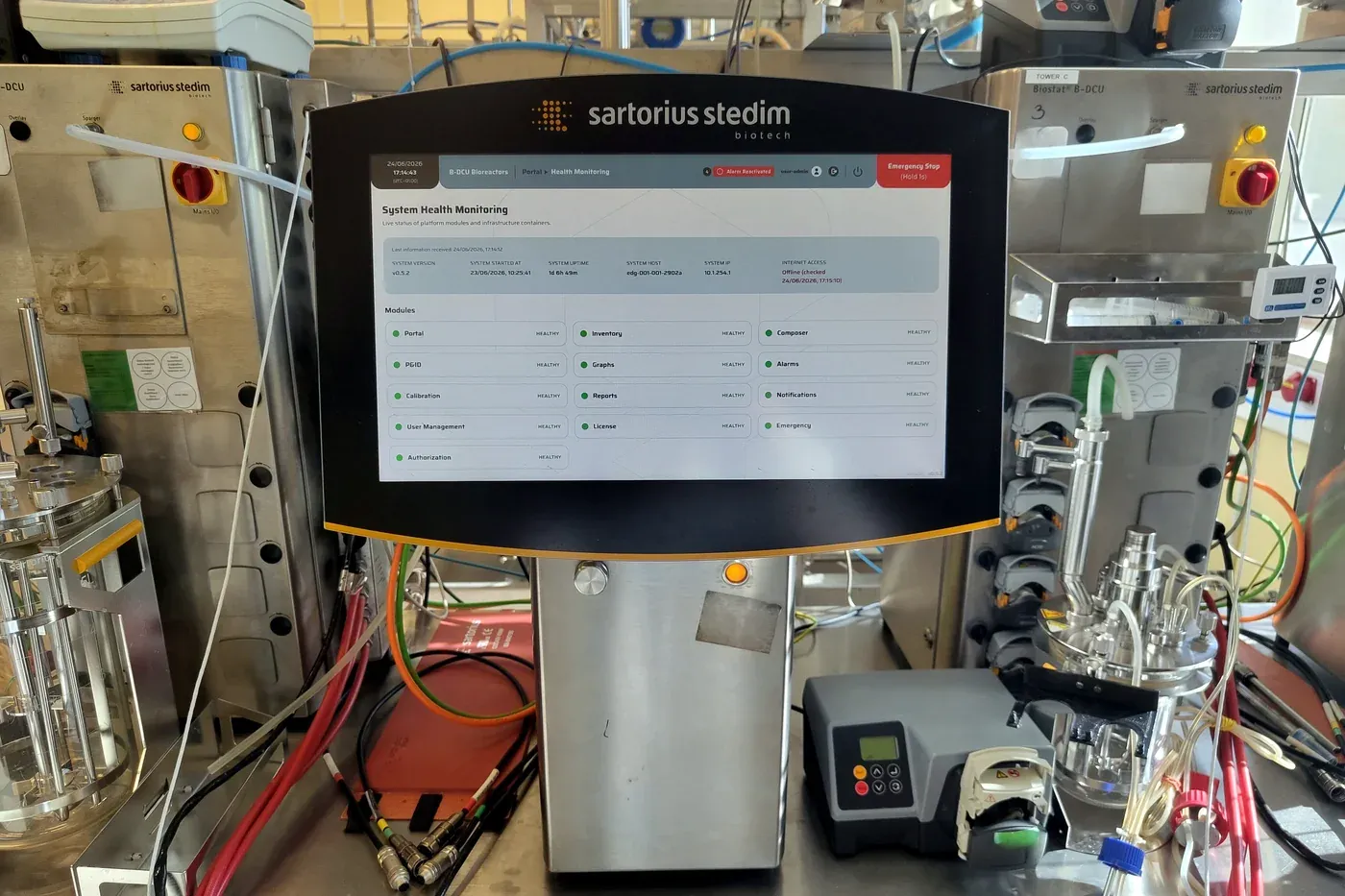 QB Control's Health Monitoring on the retrofitted control tower