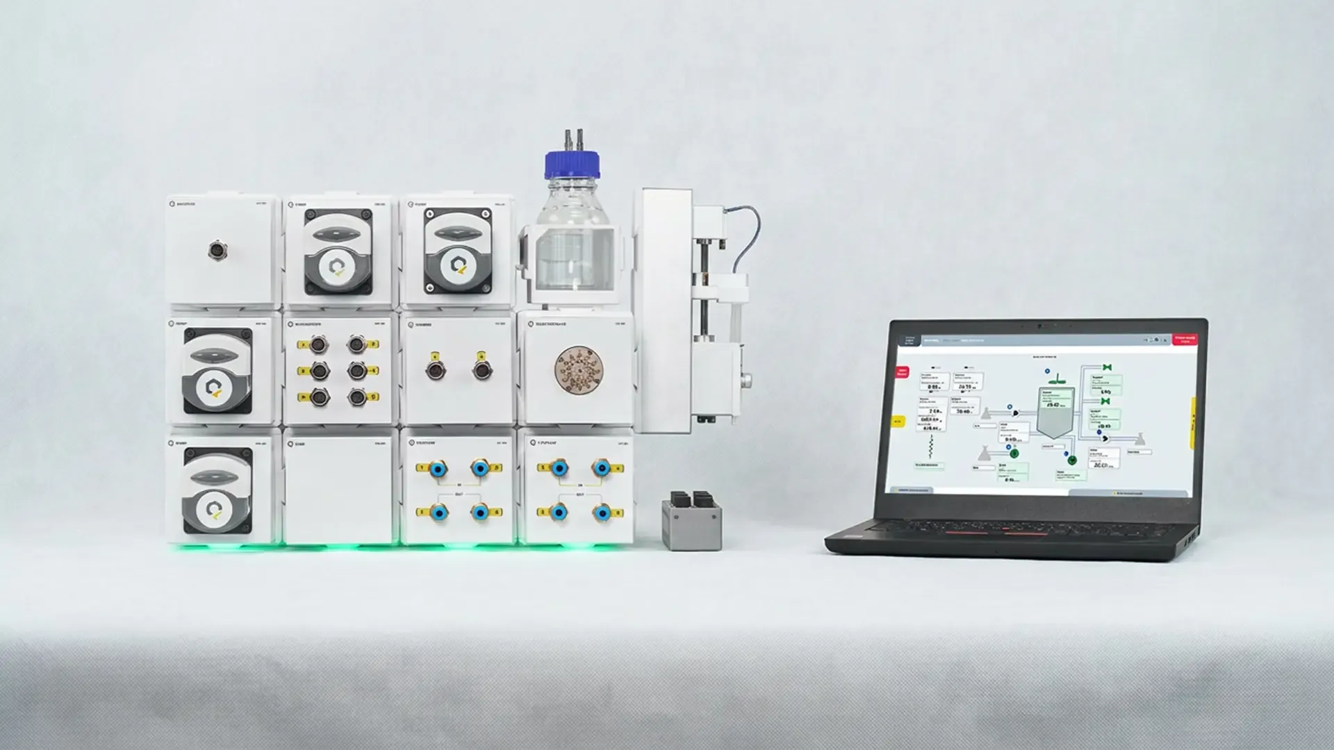 New setup to run and control bioprocess