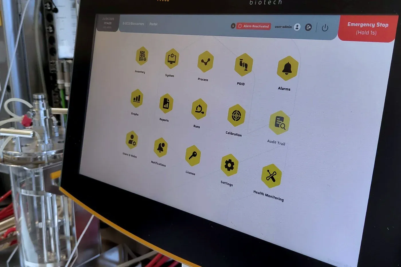 The QB Control portal showing every module as a hexagonal tile